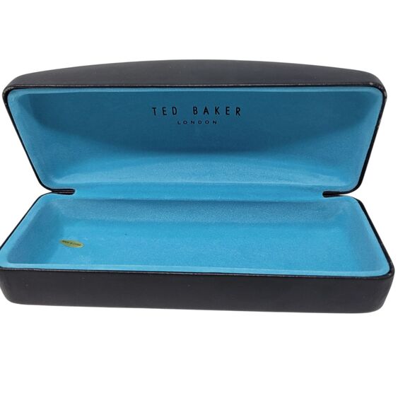 Ted Baker London Unisex Black Leather Sunglasses Eyeglass Clam-Shell Case ONLY - Picture 7 of 10